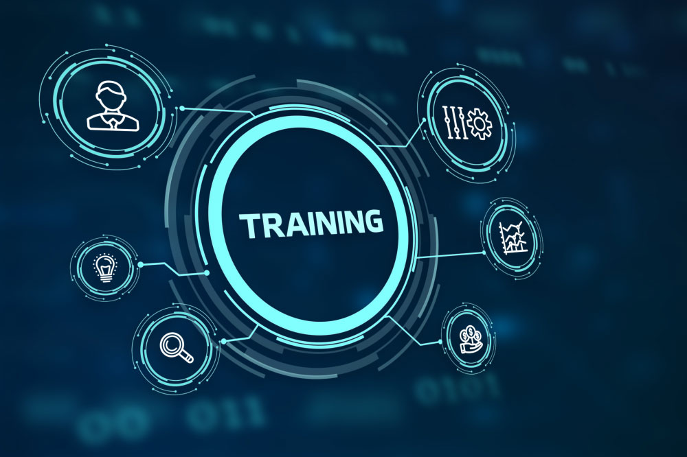 education business training development e-learning concept