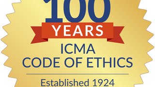 ICMA gold seal 100 years of OCMA Code of Ethics