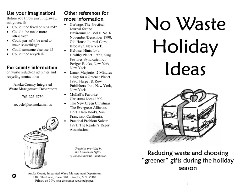 Anoka County s No Waste Holiday Guide icma org