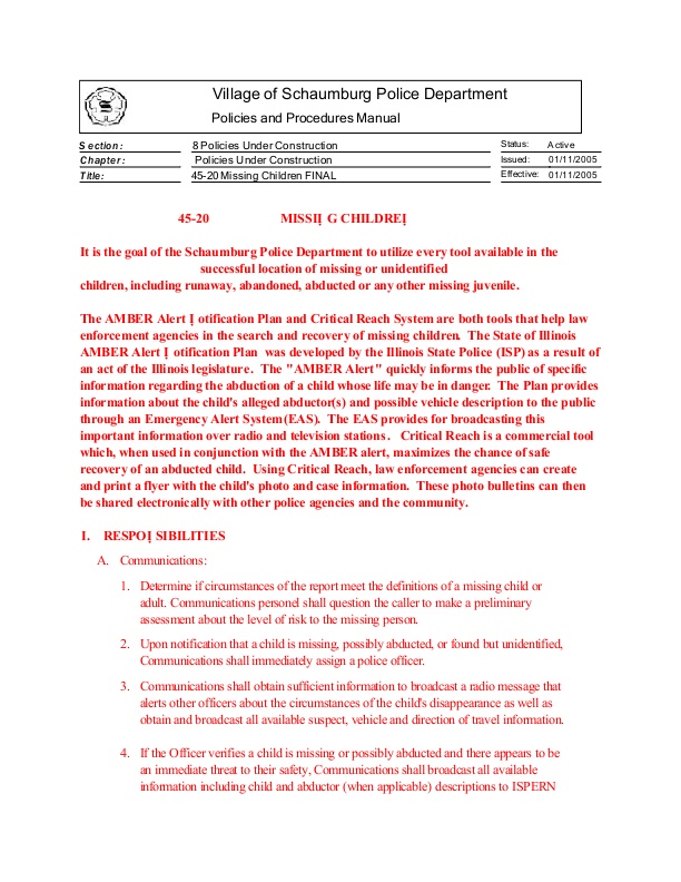 Missing Children | icma.org