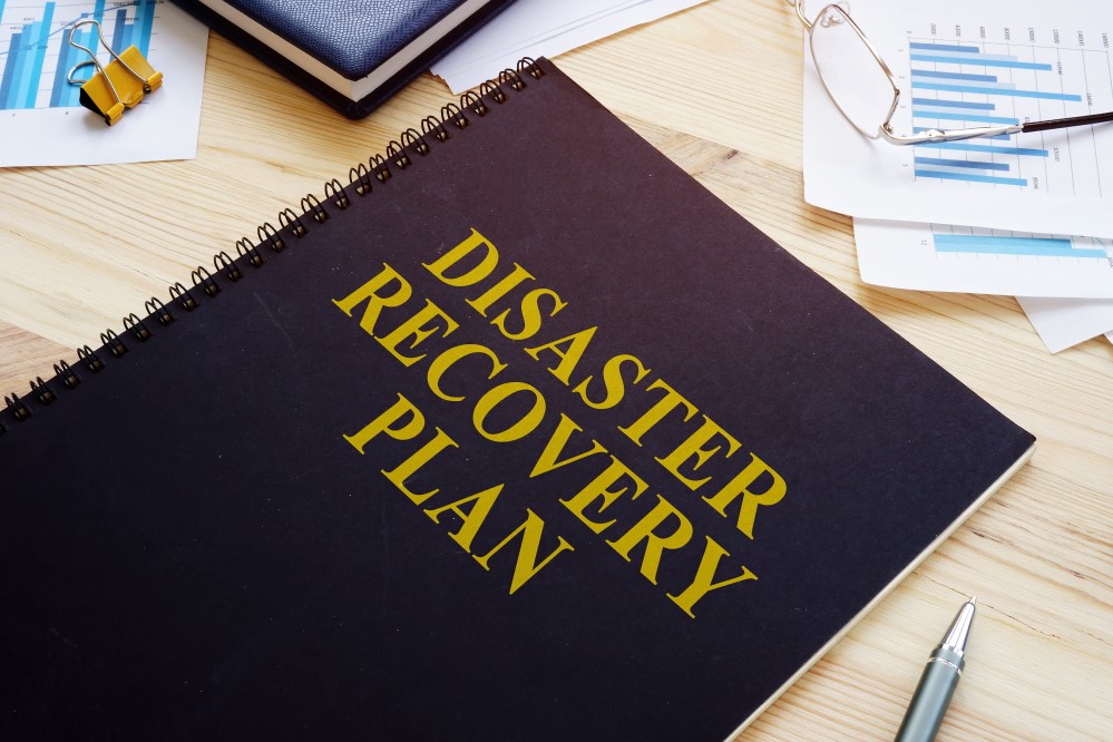 Image of folder titled Disaster Recovery Plan