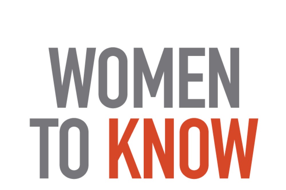 Image with the words "Women to Know"