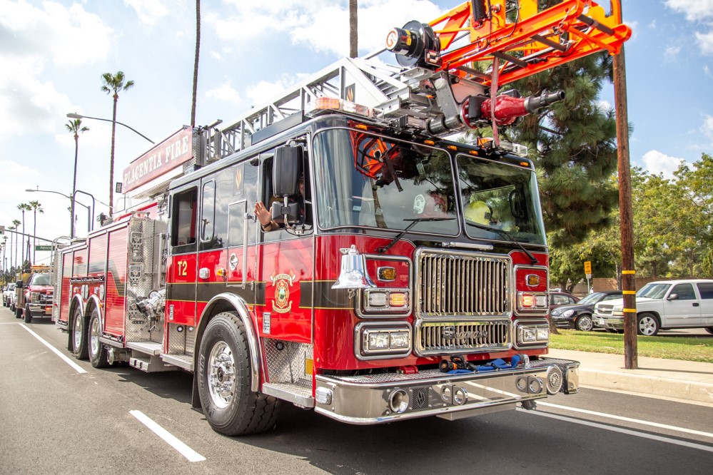 Photo of a Placentia fire truck