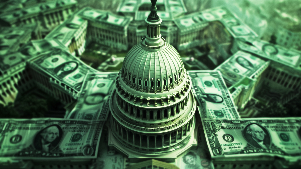 Capital hill government spending concept