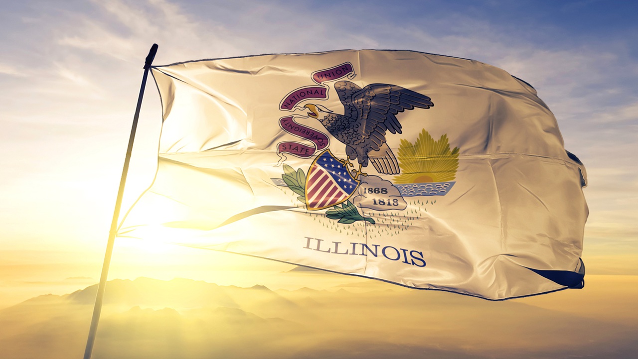 Image of the state flag of Illinois