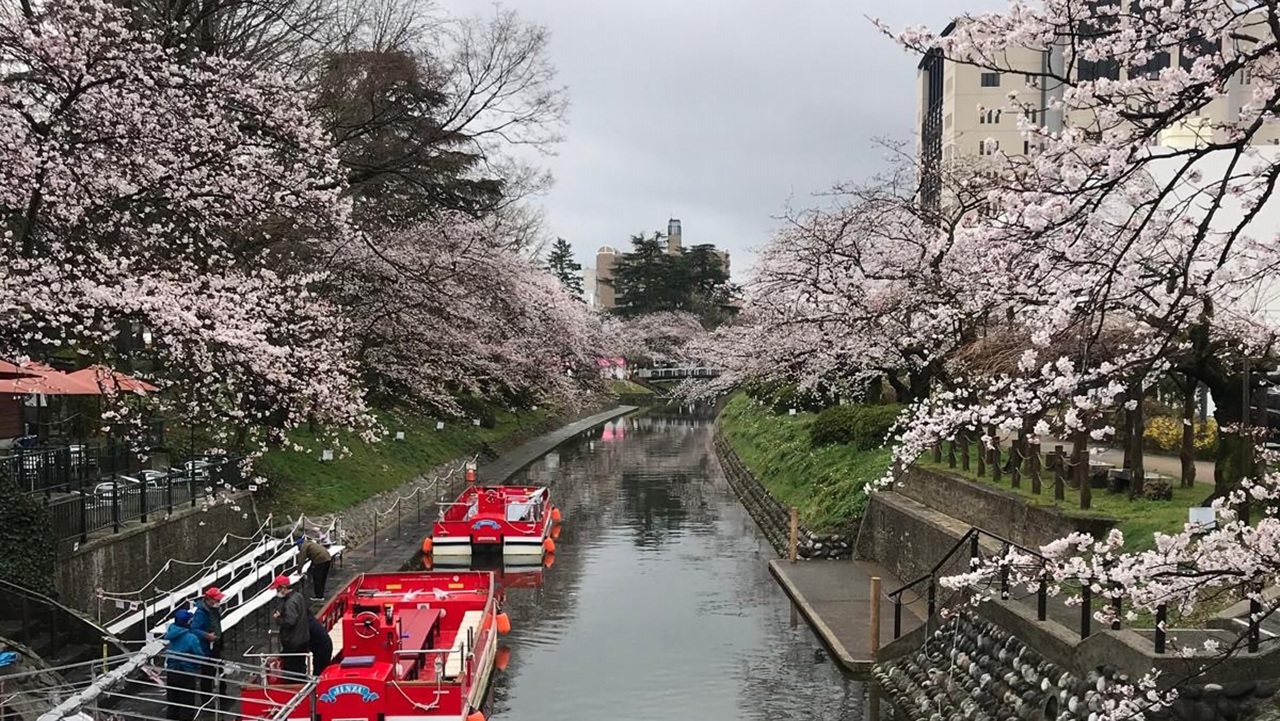 The Matsukawa River in Toyama City, Japan. Photo by Sarah Sieloff (2021).