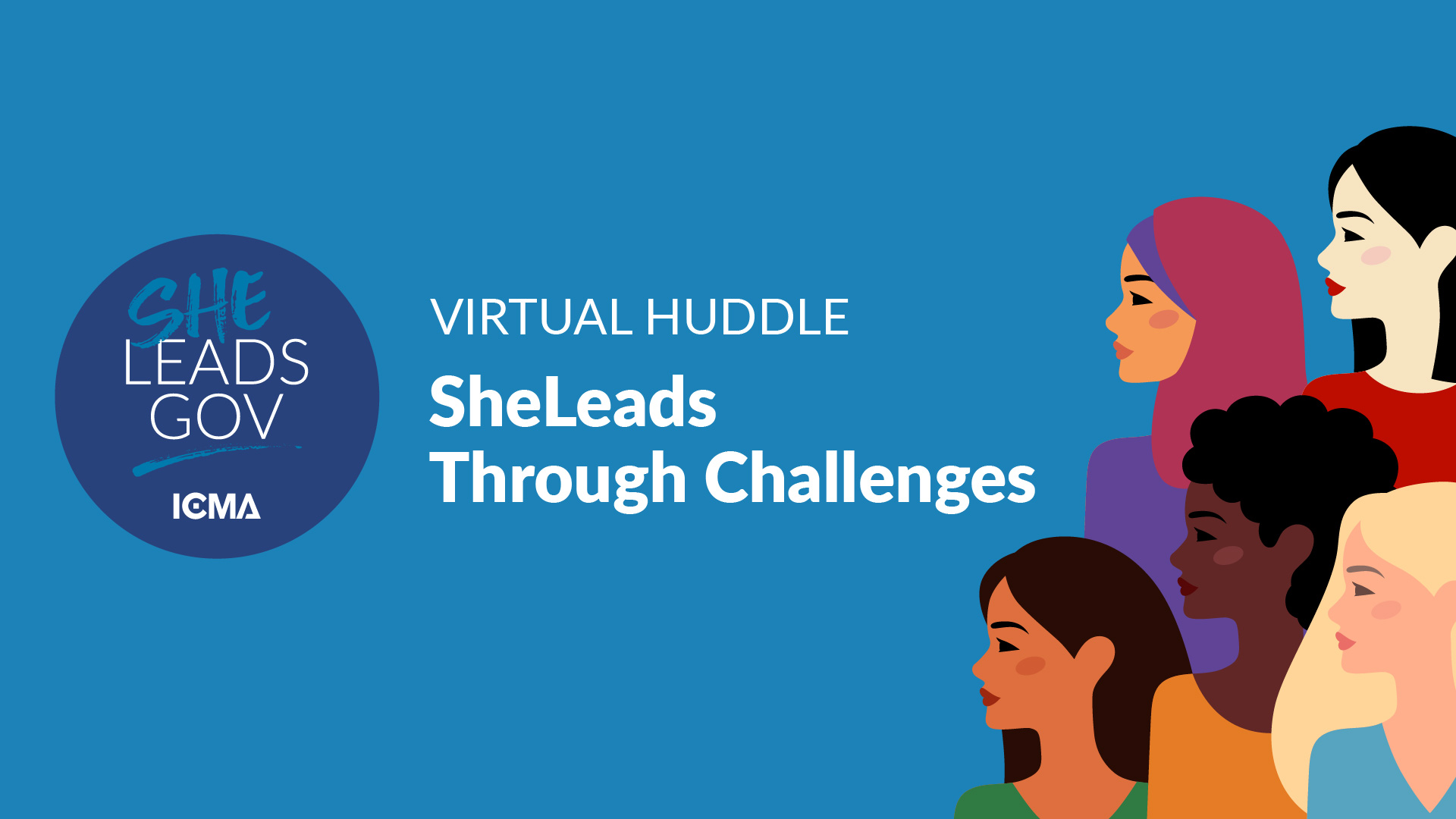 SheLeads Through Challenges event graphic