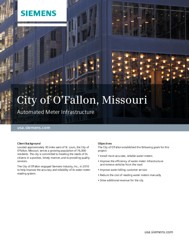 City of O’Fallon, Missouri Automated Meter Infrastructure