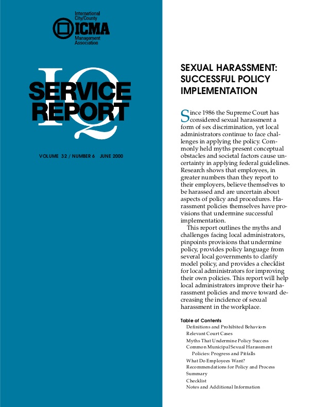 research paper on sexual harassment