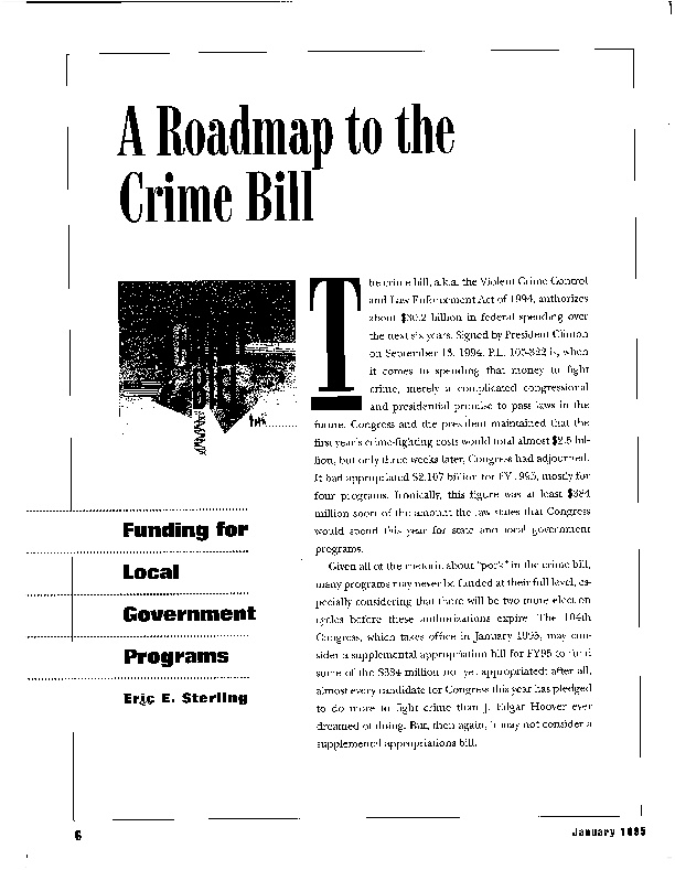 A Roadmap to the Crime Bill