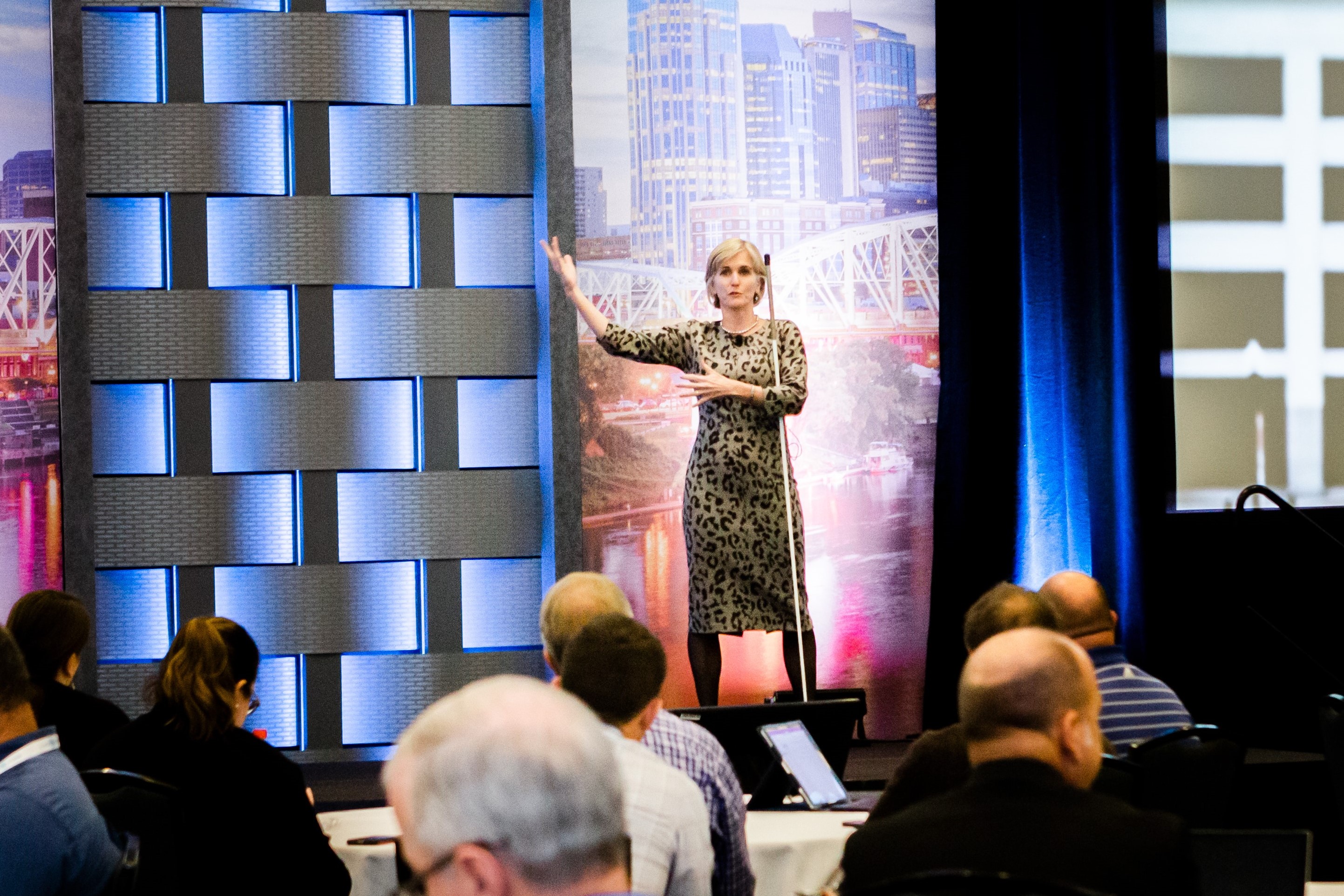 image of Kristen Cox speaking at ICMA 2019 Annual Conference