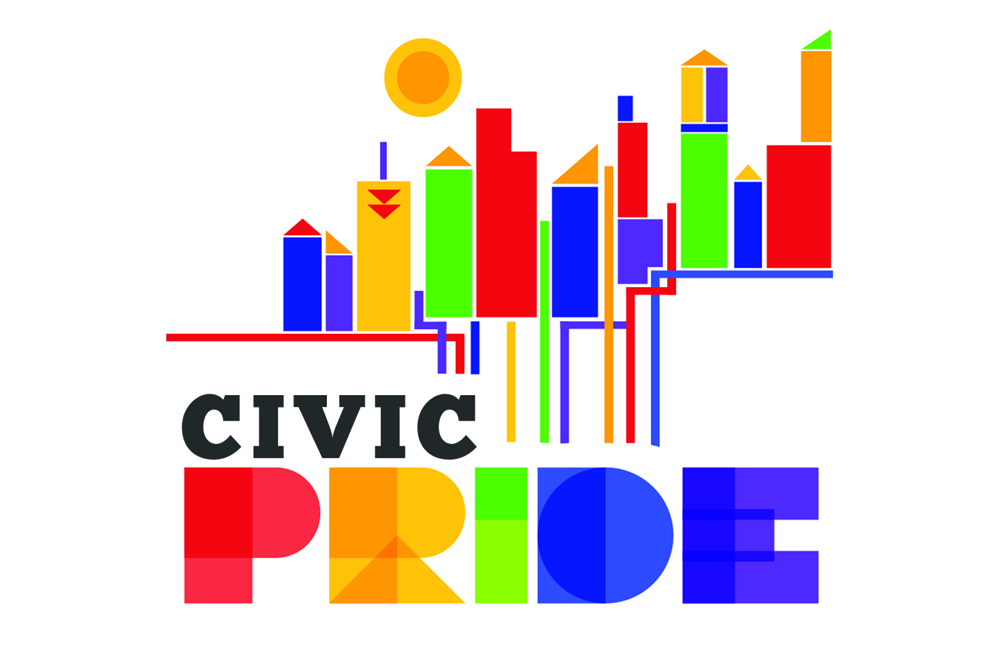Colorful CivicPRIDE Logo