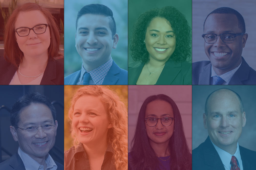 diverse men and women local government professionals