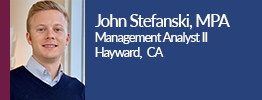 headshot of john stefanski management anaylst II in Hayward California