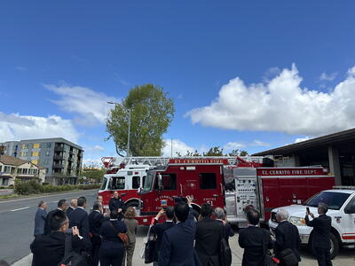 Japan Delegation Fire Tour