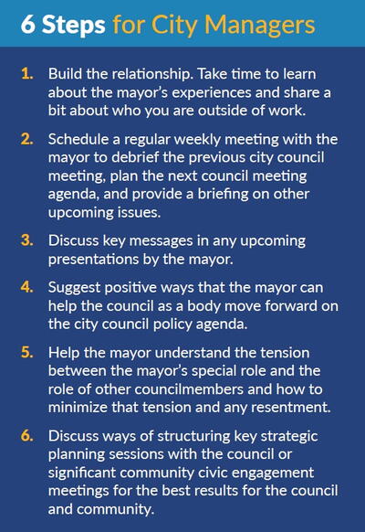 6 Steps for City Managers