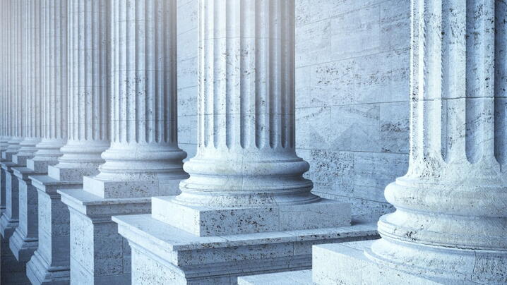 Image of pillars of city hall