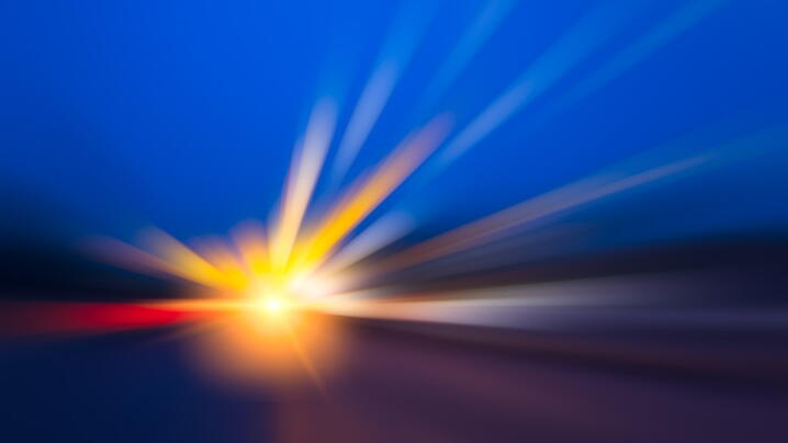 Abstract image of a sunrise over the horizon