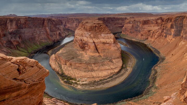 Photo of Colorado River at very low level