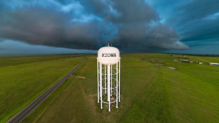 Photo of the town of Kiowa, Colorado