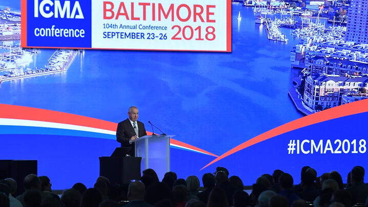 General session at ICMA2018 conference in Baltimore