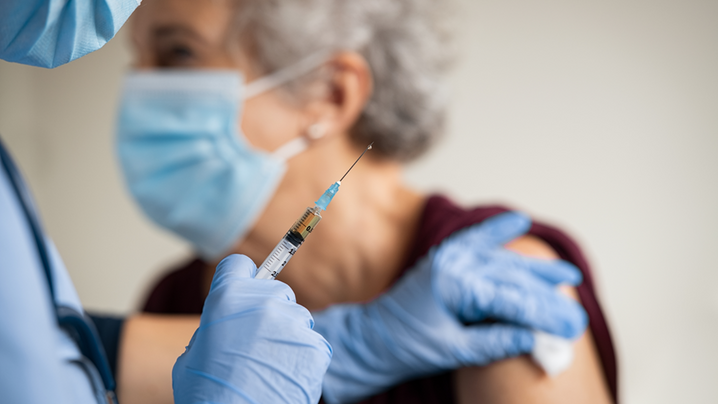 woman and vaccine