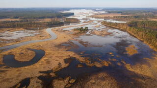 Photo of a rural floodplain