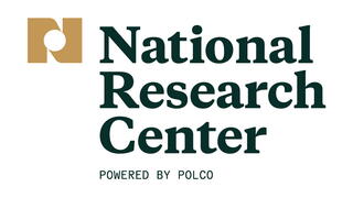Graphic of the logo for the National Research Center Powered by POLCO