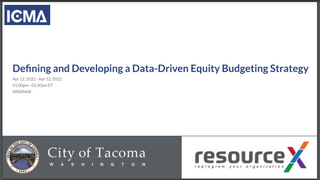 PowerPoint Defining Data Drive Equity