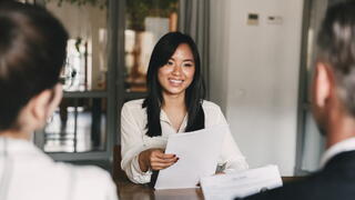 Image of a young person being interviewed