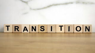 Imaeg of blocks spelling "transition"