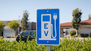 Image showing EV sign