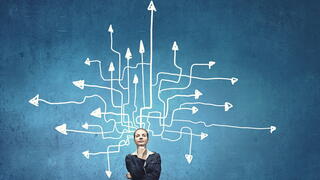 Image of arrows pointing many directions