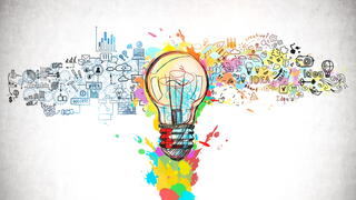 Image of colorful lightbulb
