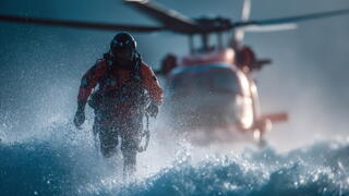 Image of Coast Guard rescue mission