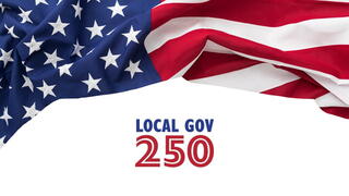 LG250 logo and American flag