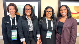 Monica Spells, Chelsea Jackson, India Adams-Jacobs, and Alethea Predeoux at NFBPA’s FORUM 2026.