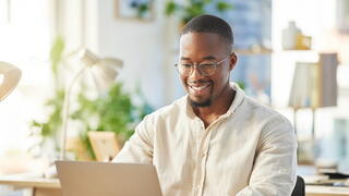 Man at laptop