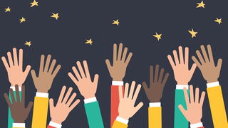 Image of hands raised