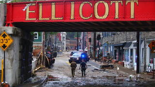 Flood ravaged Ellicott City Maryland