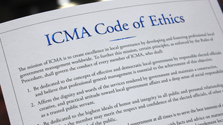 ICMA Code of Ethics Photo of the ICMA Code of Ethics