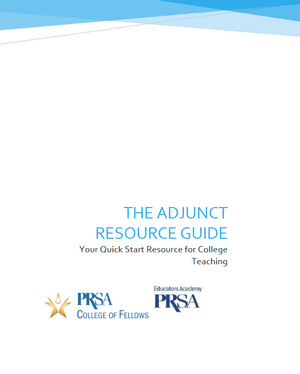 Adjunct Resource Guide 