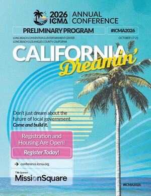 Cover 2026 ICMA Annual Conference Prelim Program